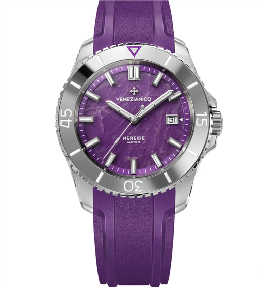 Orologio Venezianico Nereide Ametista in Acciaio 4521545 - 4521545